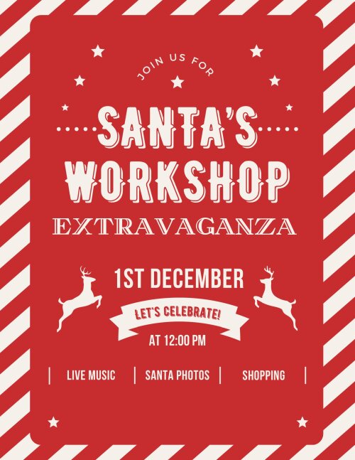 Santa's Workshop Extravaganza 1st December