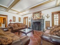 Hamilton Mansion Fireplace and Couches