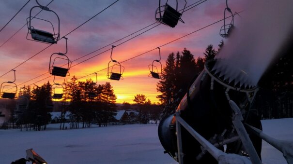 Sunrise snowmaking