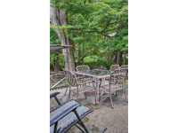 Chautauqua Area Tranquil Vacation Home Outdoor Patio and Table and Chairs