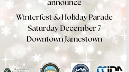 Winterfest and holiday parade december 7 downtown jamestown