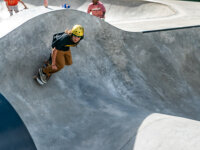 JTNY Power House Skate Park skaters in skate park