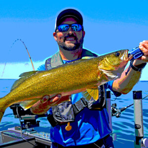 Lake Erie Walleye Fishing Tyler Frantz by Ken Perrotte