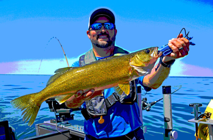 Lake Erie Walleye Fishing Tyler Frantz by Ken Perrotte