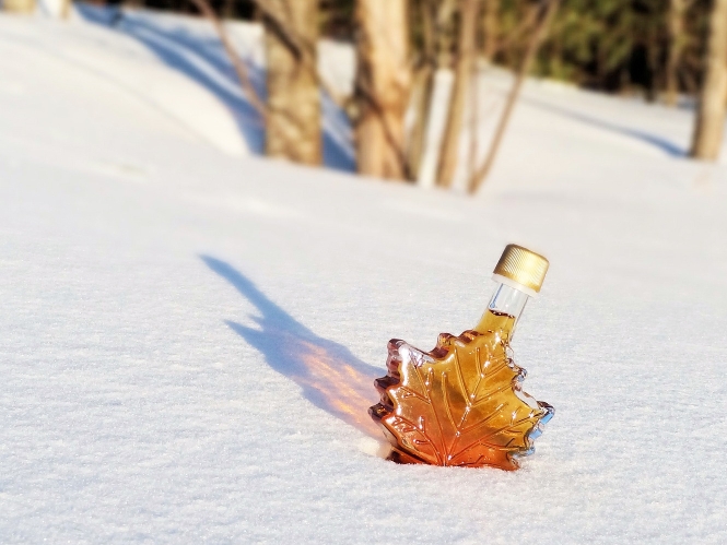 Maple Syrup in Snow - New York Maple Weekends