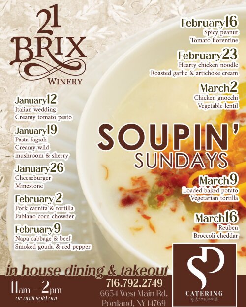 21 Brix Winery Soupin Sundays 2025