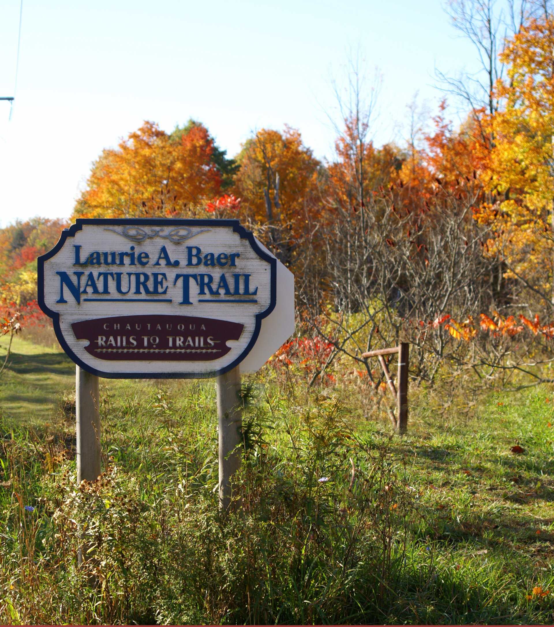 Rails to Trails Sign, Chautauqua County