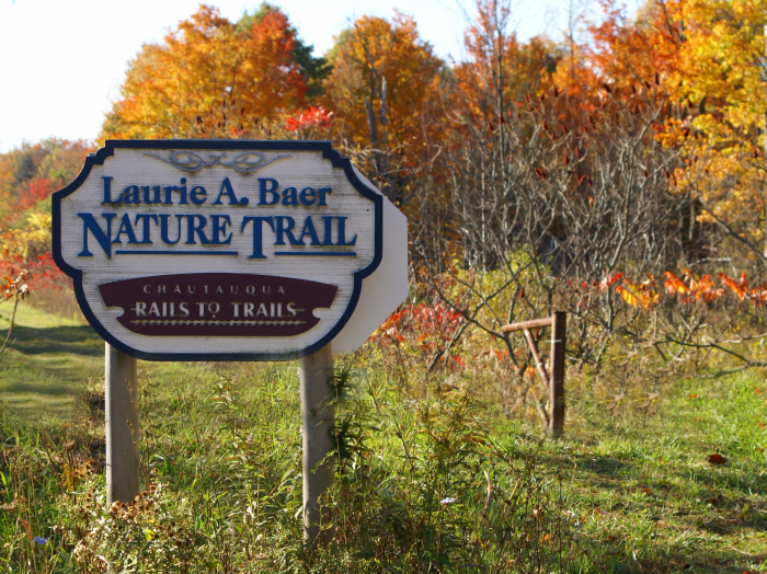 Rails to Trails Sign, Chautauqua County