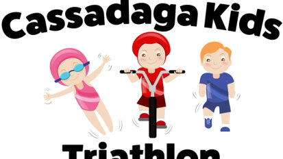 Logo for Cassadaga Kids Triathlon.