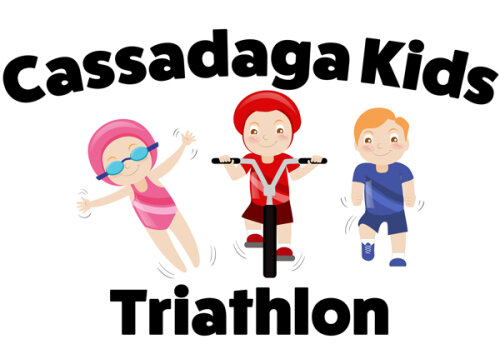 Logo for Cassadaga Kids Triathlon.