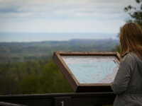 Luensman Overlook with map