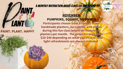 Paint and Plant November Handcrafted From the Heart