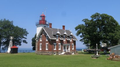 Dunkirk Lighthouse and Lake Erie