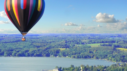 Sky Sails Balloons soaring over Chautauqua Lake