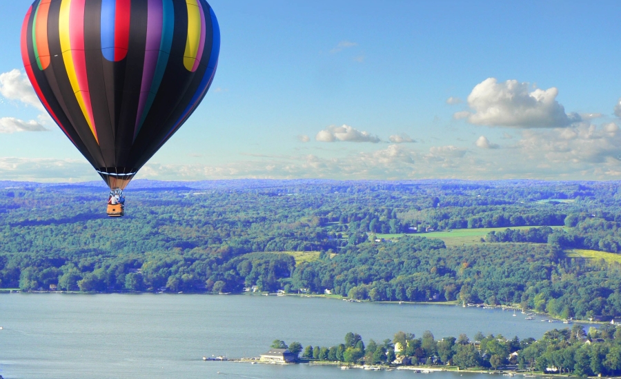 Sky Sails Balloons soaring over Chautauqua Lake