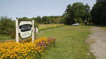 Allison Wells Ney Trail Sign and Parking Lot