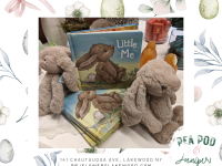 Pea Pod & Juniper stuffed animals and book