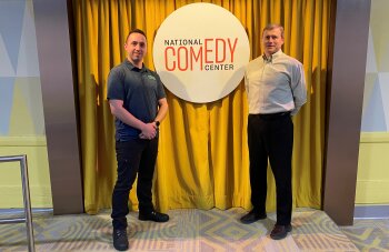 Anthony Cusimano and Andrew Nixon at National Comedy Center