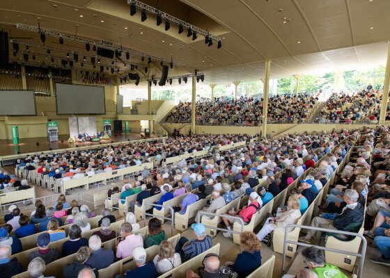 081823 RoveAxelrod Lecture Chautauqua Institution Amphitheater