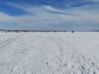 Chautauqua Lake in winter from Lakefront Cottages