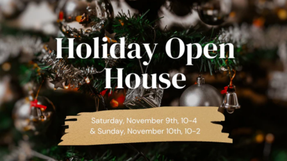 Holiday Open House Saturday November 9 and Sunday November 10 Art Cloth and Craft