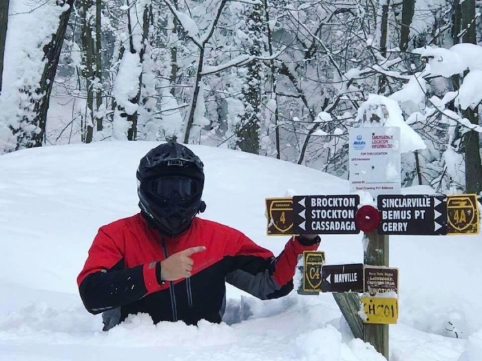 Record snowfall in Chautauqua County, New York in 2017